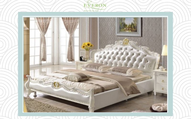 Giường King là loại giường có kích thước rất lớn vì vậy phù hợp cho những gia phòng ngủ rộng lớn 